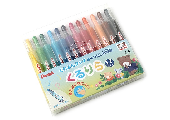 PENTEL GTW-12 Crayon (12 colours)
