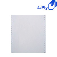 9.5寸 x 11寸 / 4 Ply NCR 电脑纸 / 白色