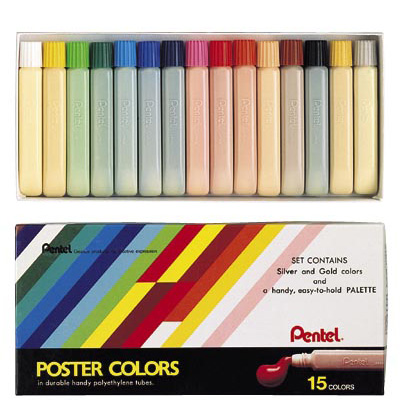 PENTEL YNGP-15 Poster Colors (15 colors)