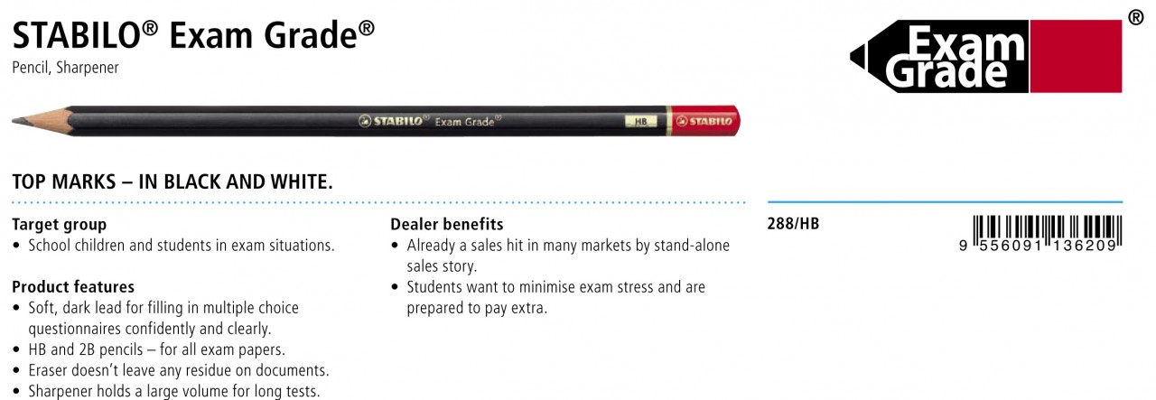 STABILO Exam Grade Pencil 228HB,12's/box