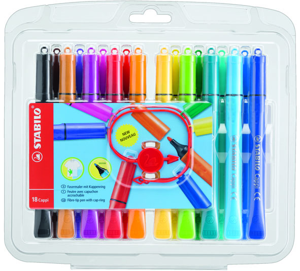 STABILO Cappi Pen 168/18-1 水筆(18色套裝)