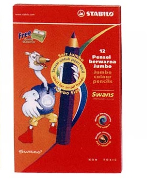 STABILO Jumbo Colored Pencil 1877J 長身珍寶木顏色筆(12色套裝)