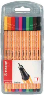 STABILO Point 88 8810 10支裝極幼水筆(0.4mm)