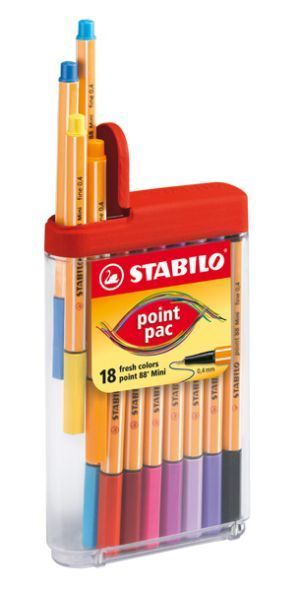 STABILO Point 88 Mini Xtreme 688/18-01 18支裝極幼水筆(0.4mm)
