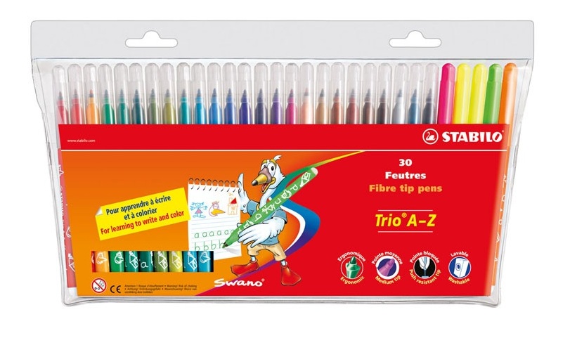 STABILO Trio A-Z 378-1-30 -01 30色三角水彩筆(0.7mm)