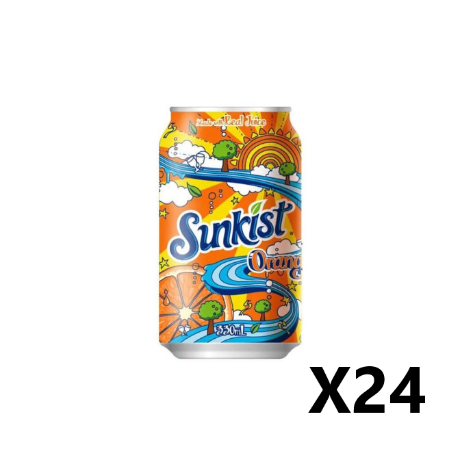 新奇士橙汁 330ml x24罐