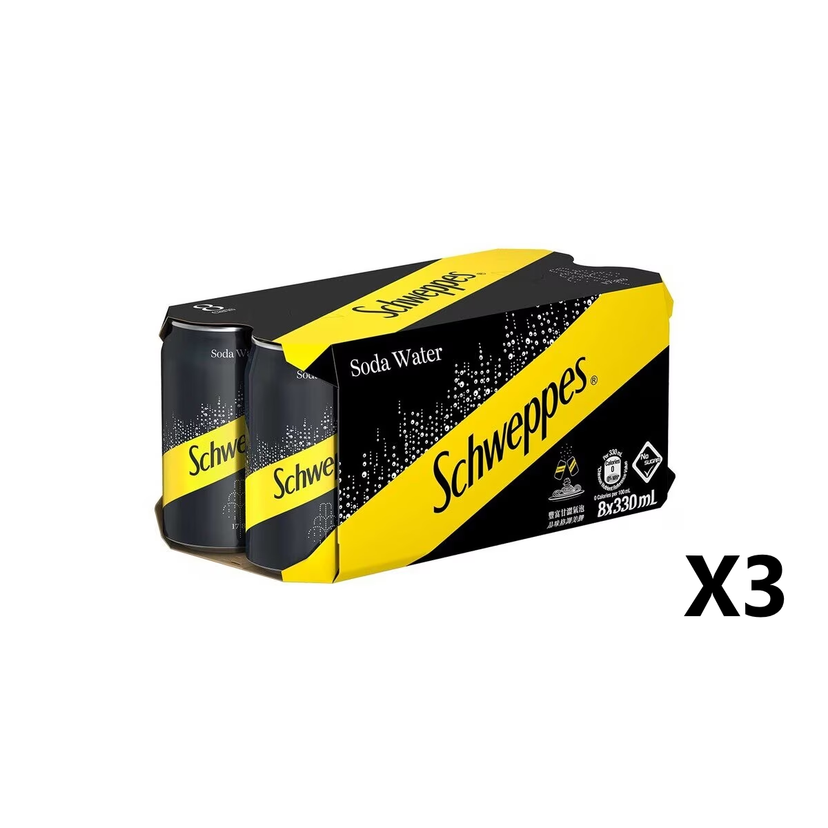 Schweppes Soda Water 24 x 330ml