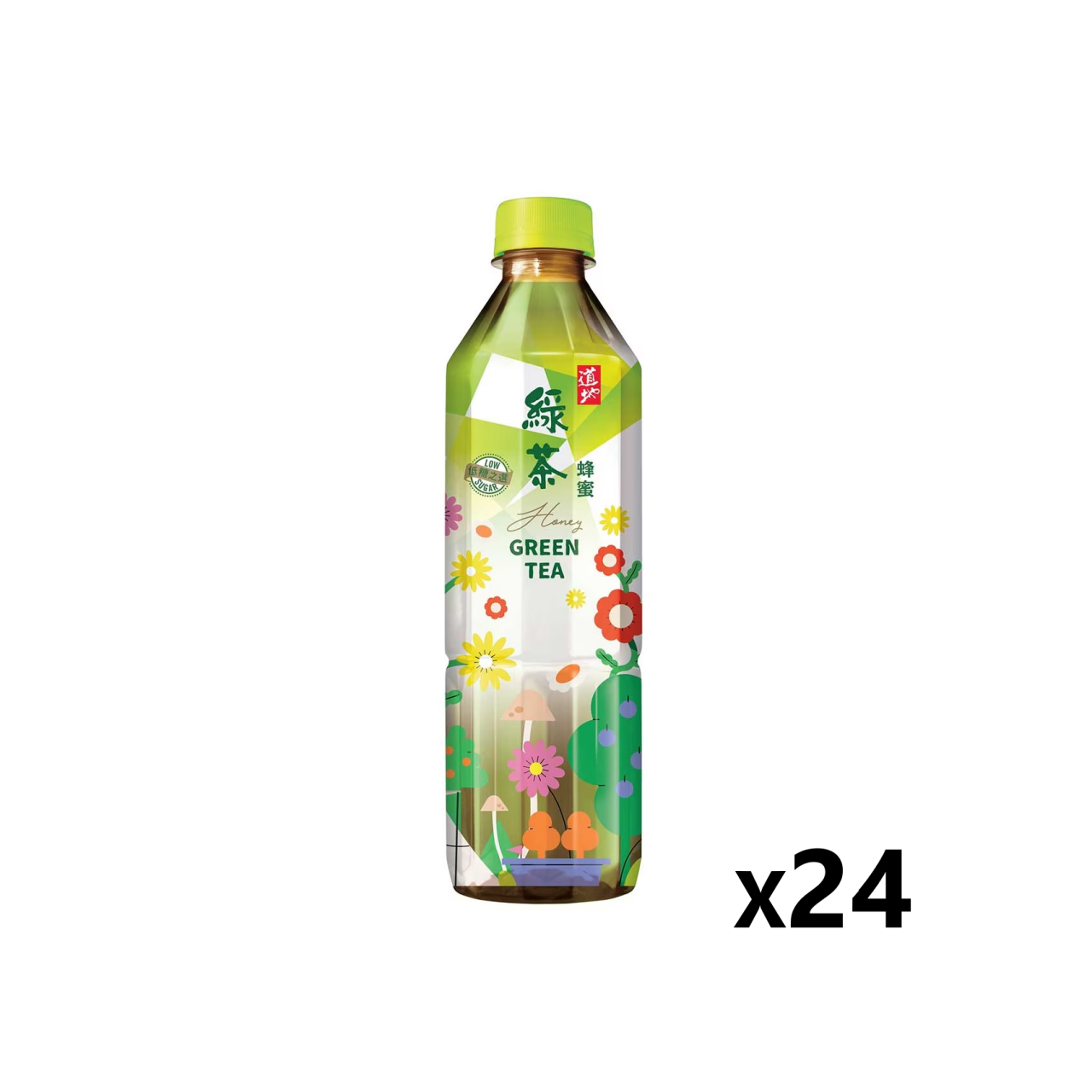 道地蜂蜜綠茶 500ml x 24支 (包裝隨機)