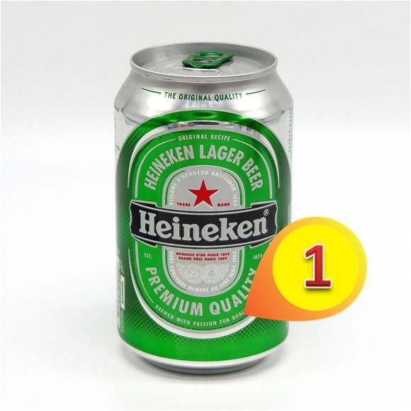 喜力啤酒 330ml x1罐 #4278