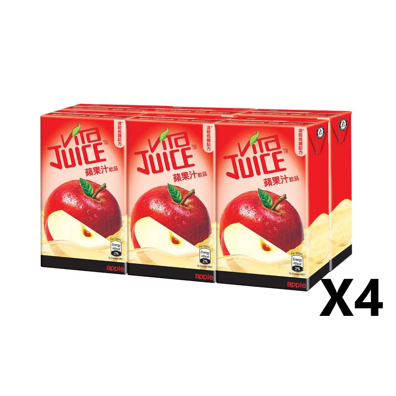 维他苹果汁 250ml x24包