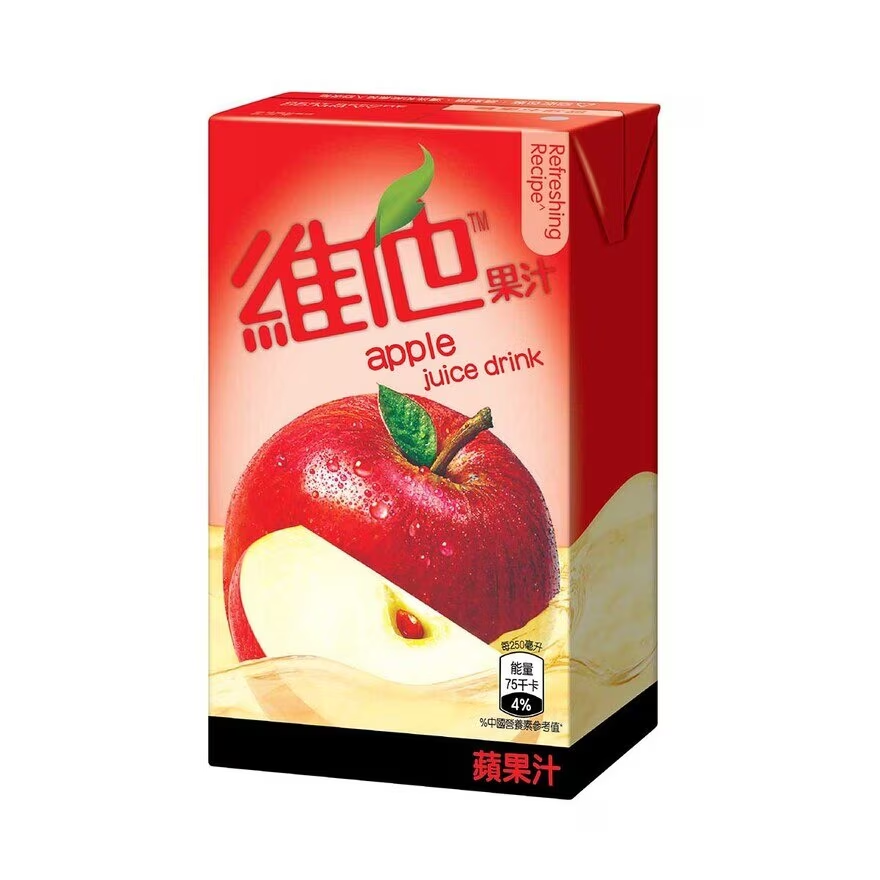 維他蘋果汁 250ml x24包