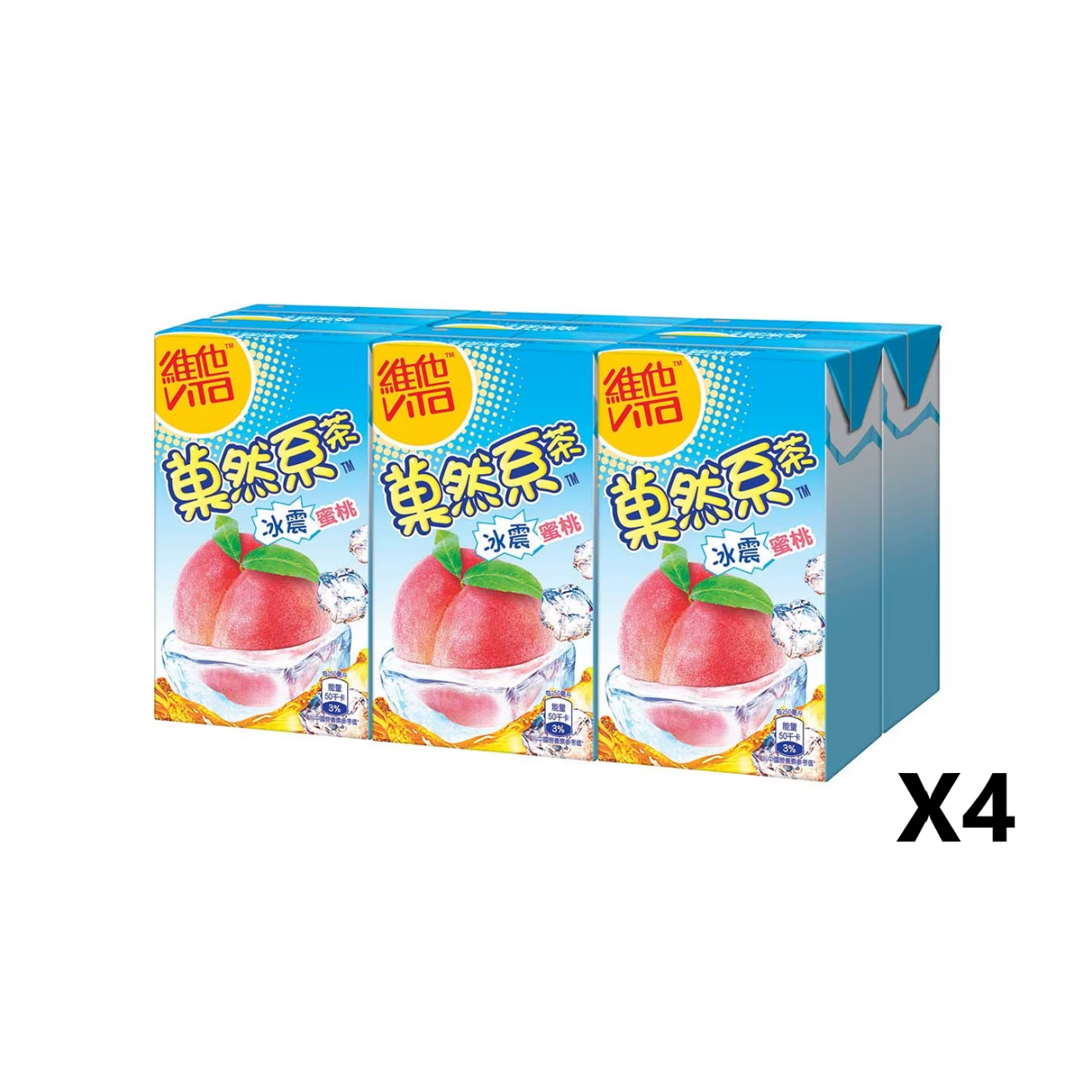 维他菓然系冰震蜜桃茶 250ml x24包