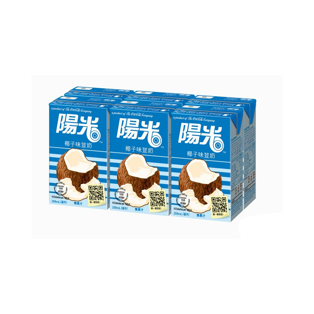 阳光椰子味豆奶 250ml x6包