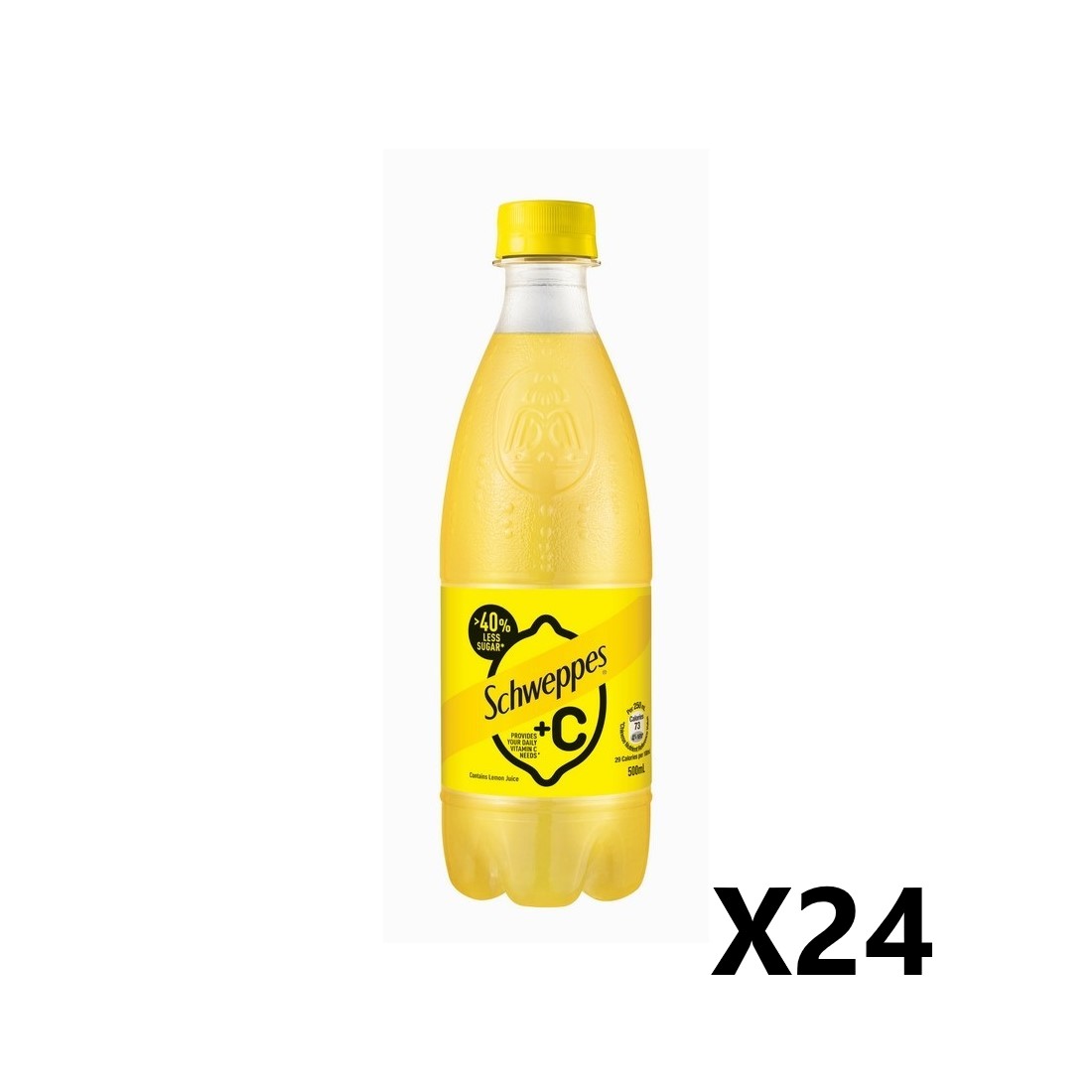 玉泉 +C 有氣檸檬味樽裝 500ml  x24支