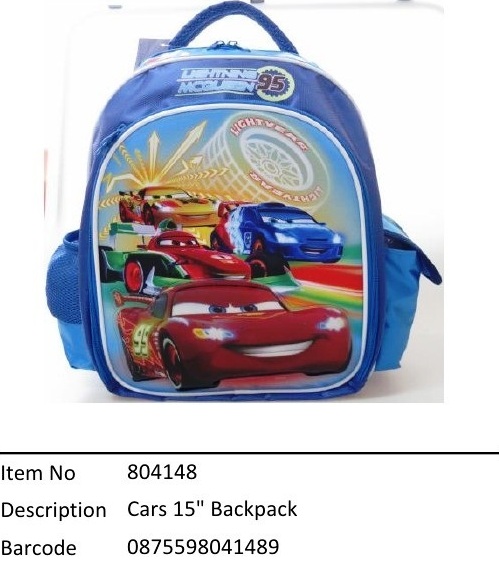 Cars?15寸 Backpack?804148