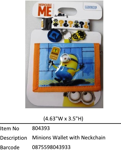 Minions?Wallet with Neckchain?804257