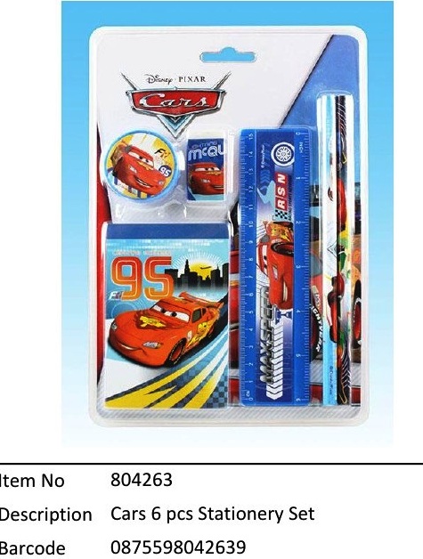 Cars?6 pcs Stationery Set?804263