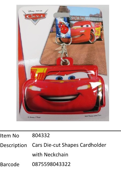 Cars?Die-cut Shapes Cardholder with Neckchain?804332