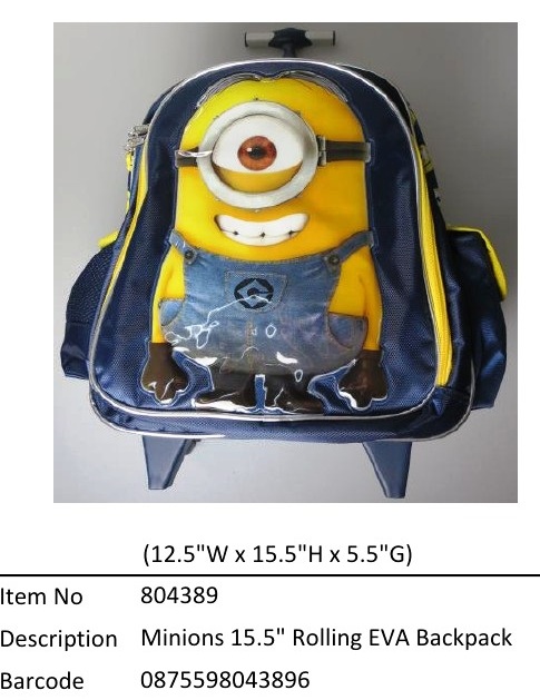 Minions?15.5寸 Rolling EVA Backpack?804389
