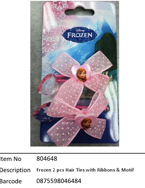 Frozen?2 Pcs Hair Ties with Ribbons & Motif?804648