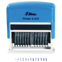 Shiny (S313) 13位數字回墨印/3mm<自動上墨>