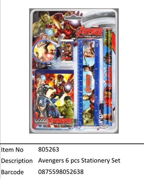 Avengers?6 pcs Stationery Set?805263