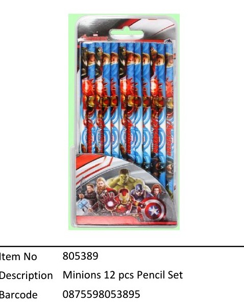 Avengers?12 pcs Pencil Set?805389