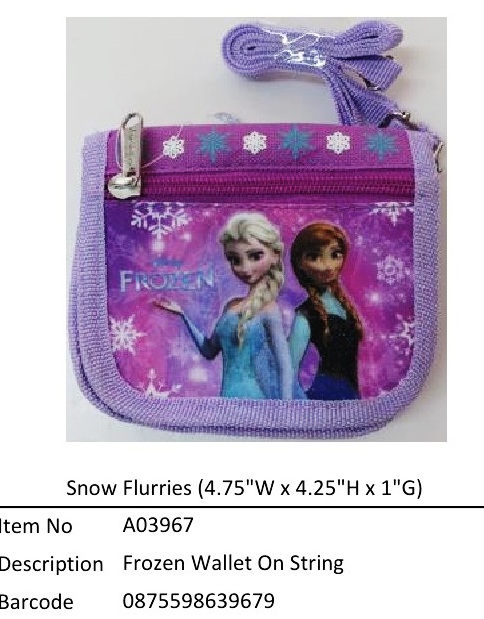 Frozen (Snow Flurries)?Wallet On String?A03967