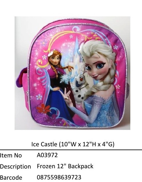 Frozen (Ice Castle)?12寸 Backpack?A03972