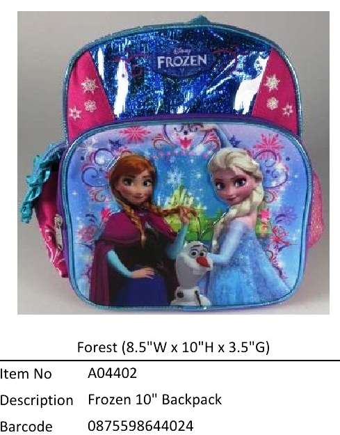 Frozen (Forest)?10寸 Backpack?A04402