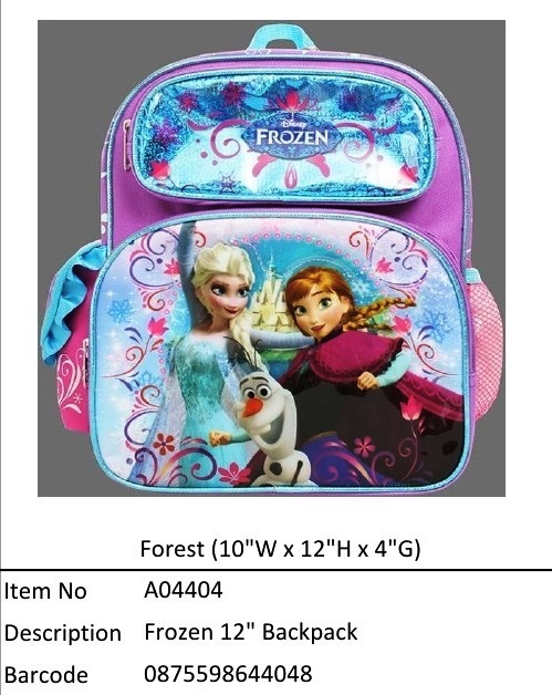 Frozen (Forest)?12寸 Backpack?A04404