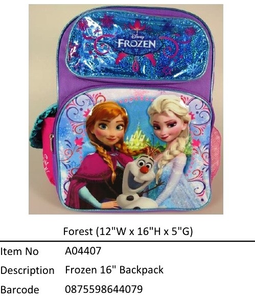 Frozen (Forest)?16寸 Backpack?A04407