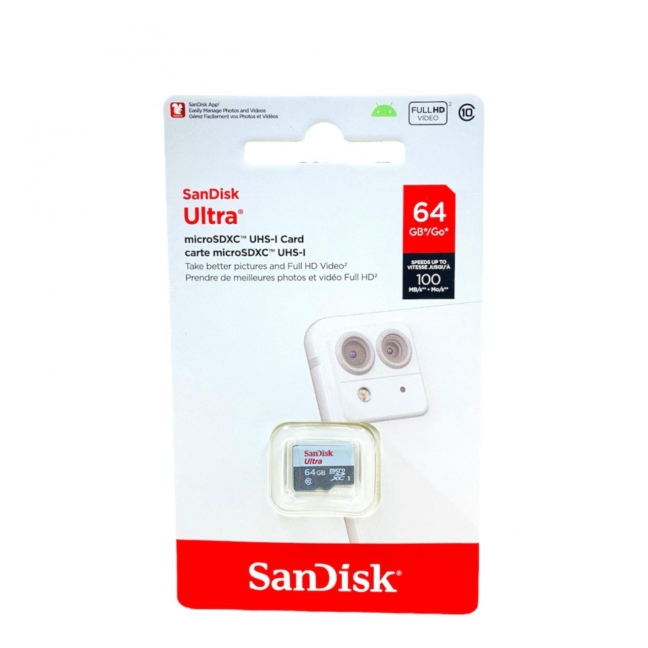 64GB SanDisk Ultra MicroSD 記憶咭 GN3MN (100MB/s)