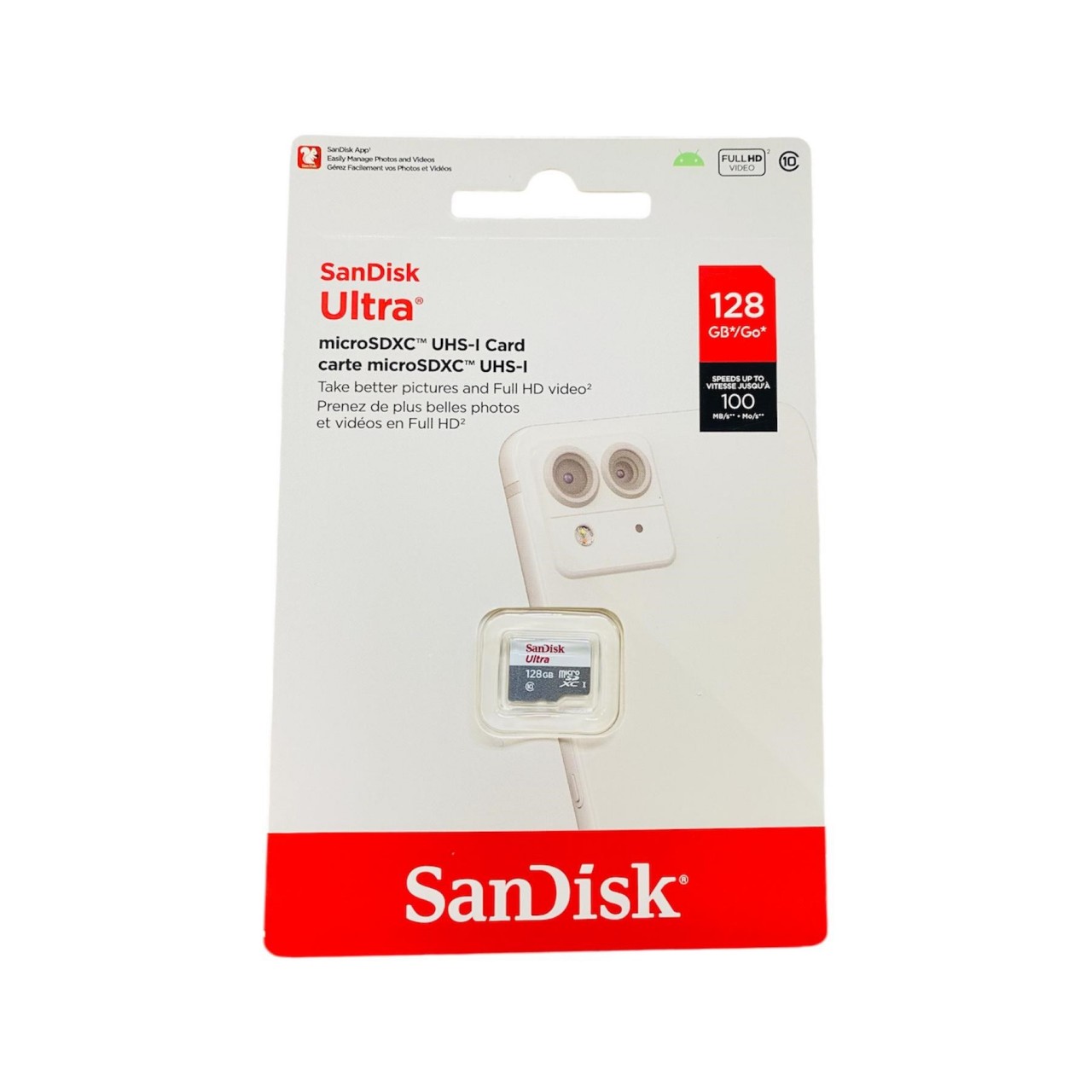 128GB SanDisk Ultra MicroSD 記憶咭 GN3MN (100MB/s)