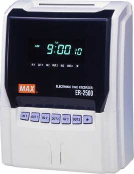 MAX ER-2500 － Automatic Time Recorder