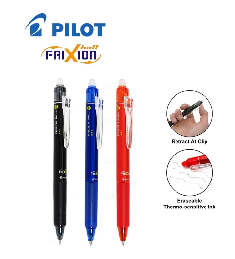 PILOT Frixion Ball Clicker LFBK-23EF 擦擦隱形筆 (0.5mm) 藍色