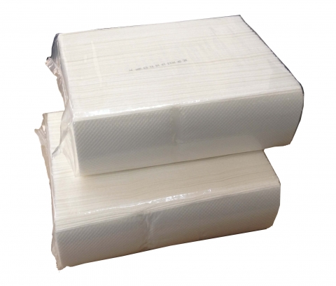 9" x 9 " (透明袋) 三摺式抹手紙 250張/包