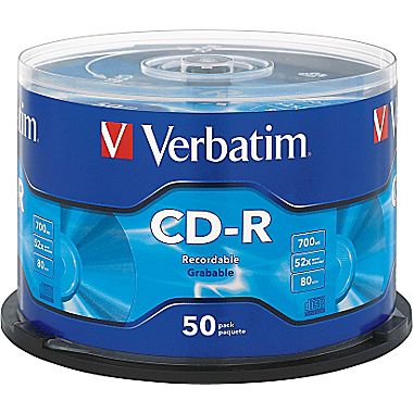 Verbatim CD-R 光盘圆筒胶盒装/50只/筒