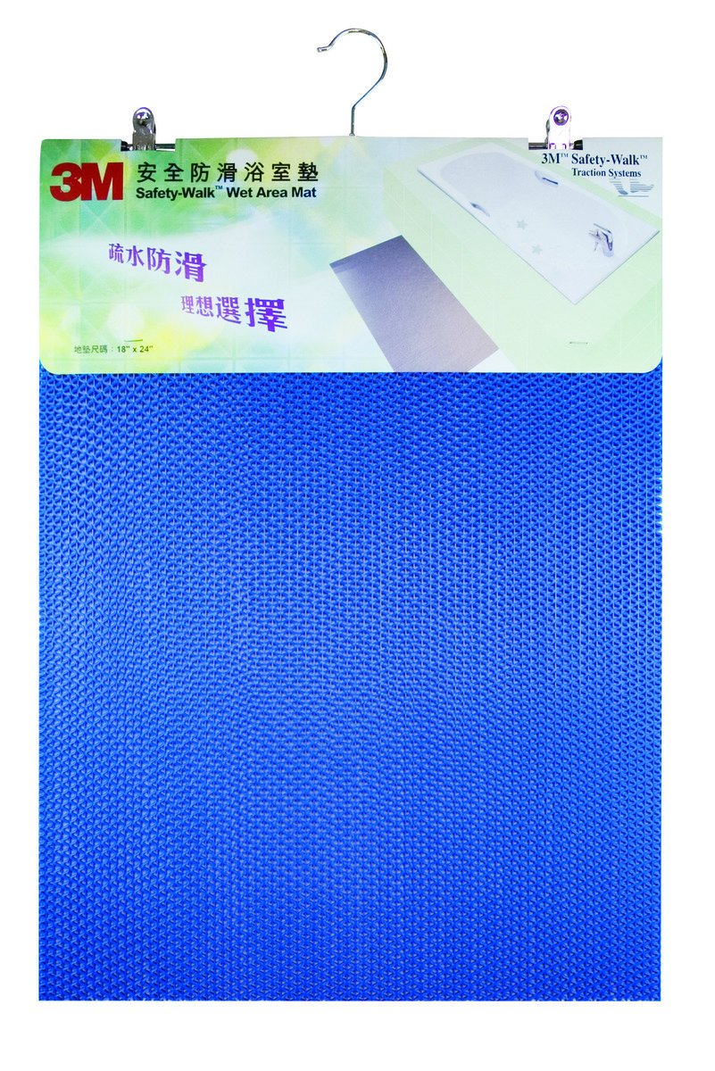 3M 安全防滑浴室地墊 18"x30"- 灰色