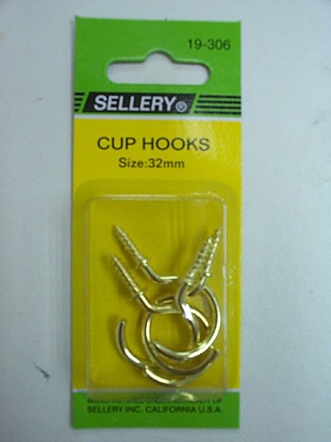 SELLERY 什錦螺絲 銅燈勾32mm  Y19306