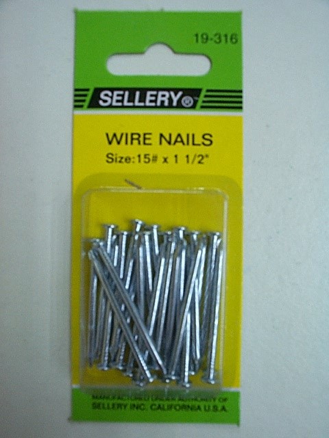 SELLERY 什錦螺絲 鐵釘#15x1-1/2"  Y19316