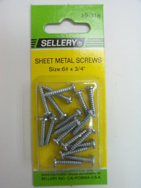 SELLERY 什錦螺絲 鐵螺絲#6x3/4"  Y19318