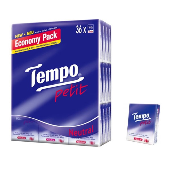 得寶 Tempo 迷你<原味>紙手巾 36小包裝