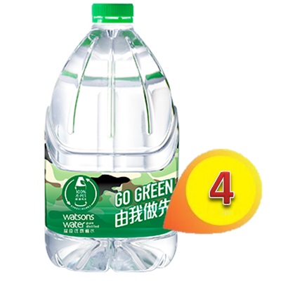 屈臣氏水 4.5L x4支