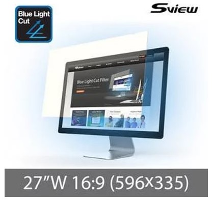 S-View SBFAG-27W9 27"(16:9) 抗蓝光濾片(596x335mm)