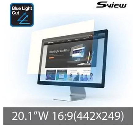 S-View SBFAG-20.1W9 20.1"(16:9) 抗藍光濾片(442x249mm)