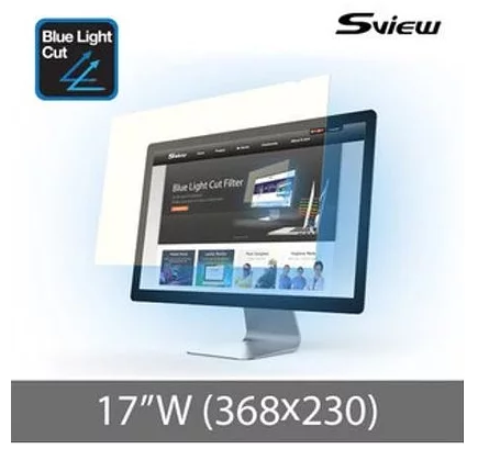 S-View SBFAG-17W 17"(16:10) Blue Light Cut Filter(368x230mm)