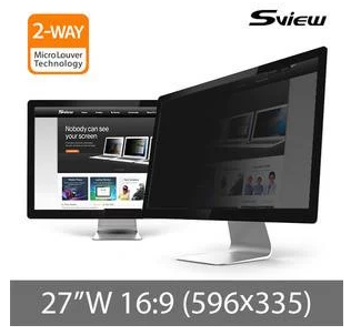 S-View SPFAG2-27W9 27"(16:9) Blue Light Cut Filter for MacBook Pro Retina(596x335mm)