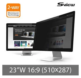 S-View SPFAG2-23W9 23"(16:9) Blue Light Cut Filter for MacBook Pro Retina(510x287mm)