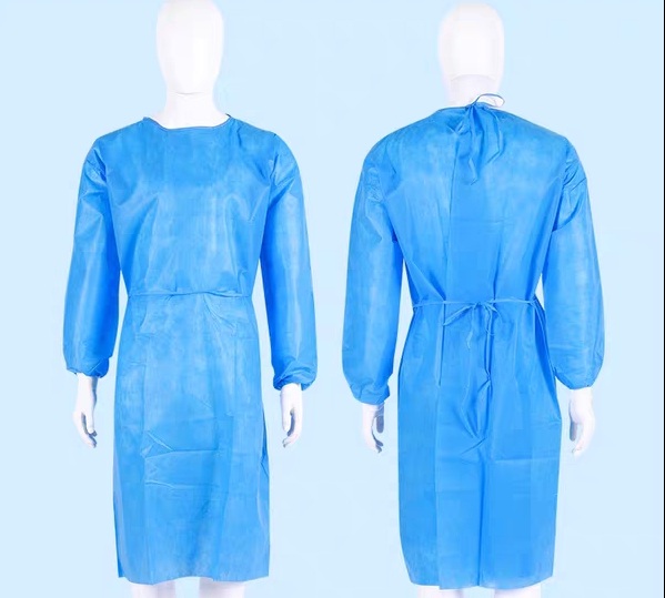 Disposable Isolation Protective PP+PE Clothing 10pc